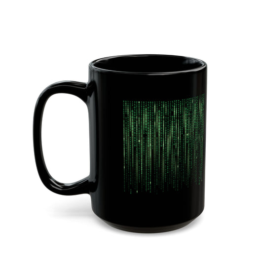 Binary Code Black Mug