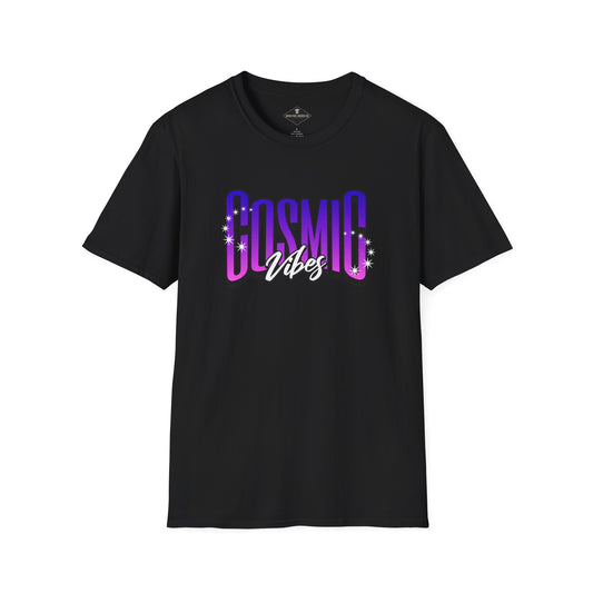 Cosmic Vibes Black T-Shirt