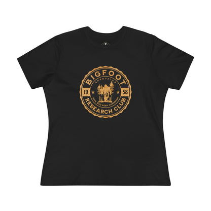 Bigfoot Research Club Black Womens T-Shirt