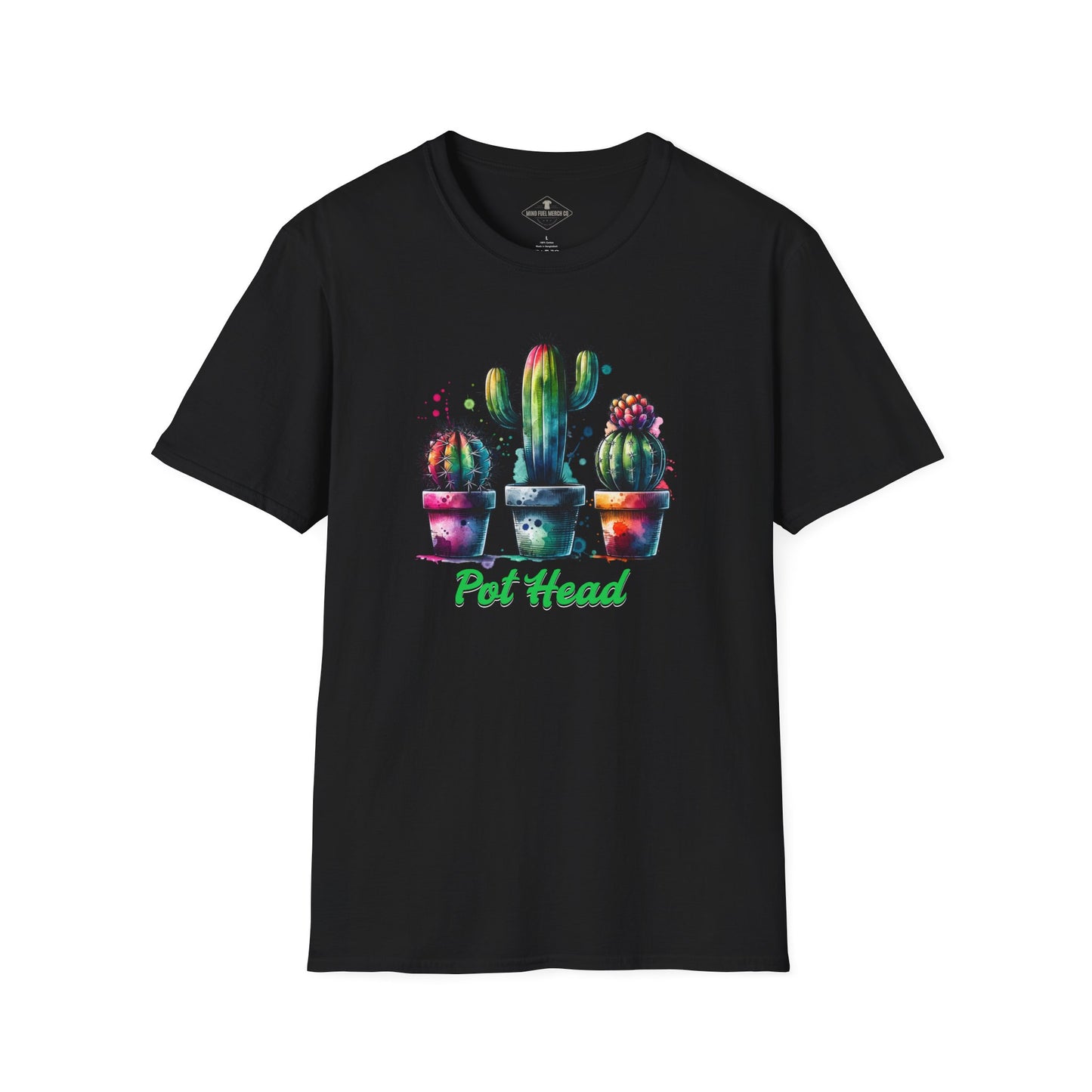 Pot Head Black T-Shirt