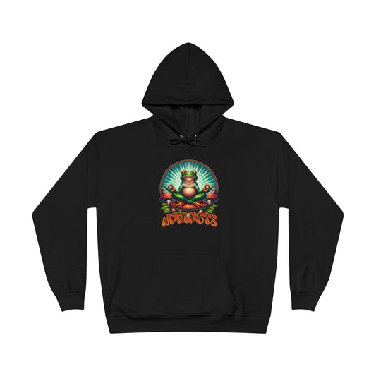 Namaste Yoga Frog Black Hoodie