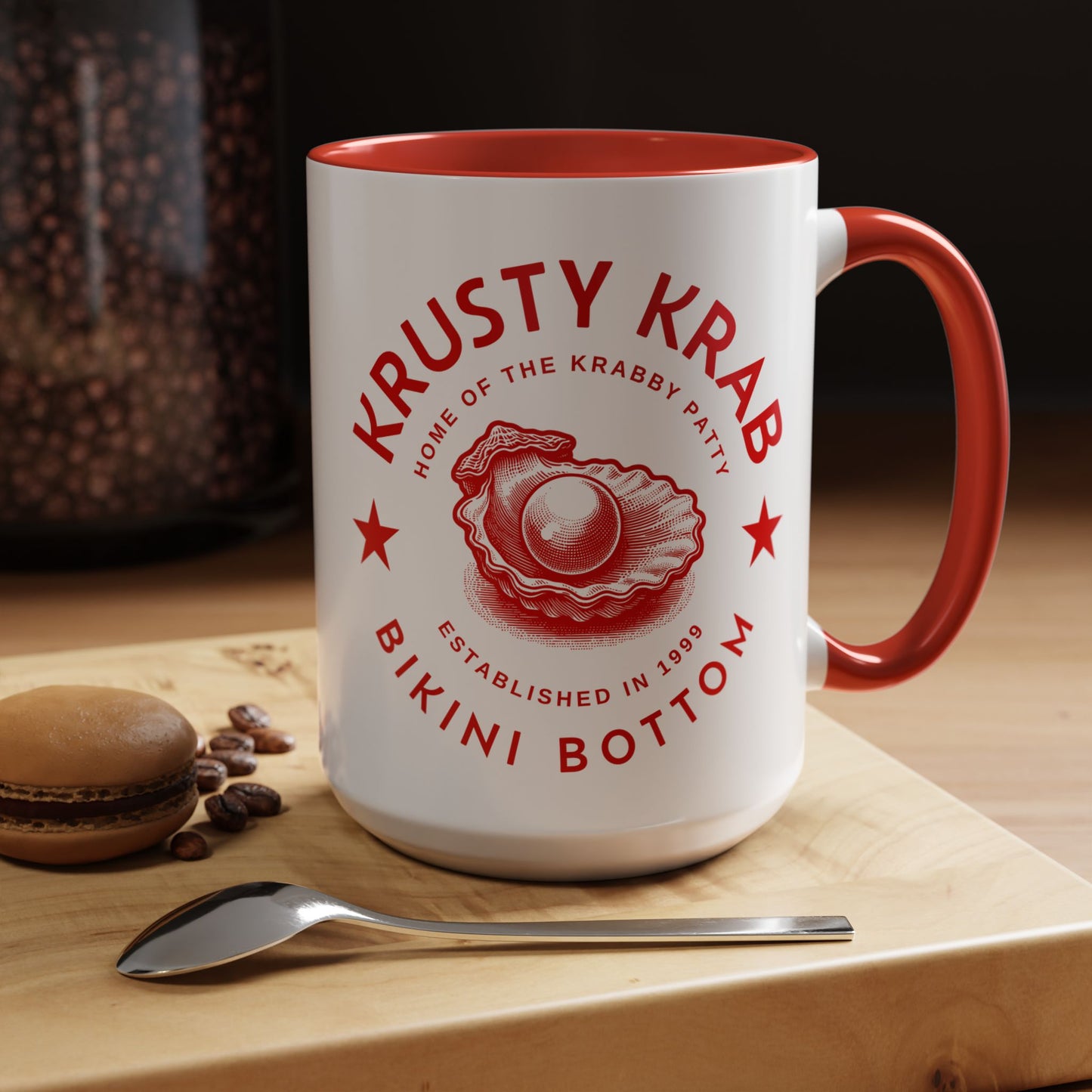 Krusty Krab Red Accent Mug