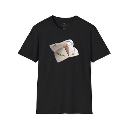 Vintage Paper Fortune Teller Black T-Shirt