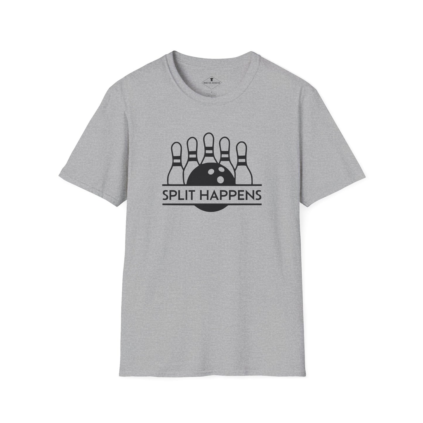 Split Happens Bowling Grey T-Shirt