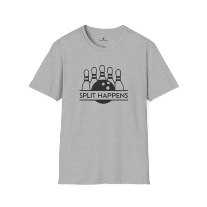 Split Happens Bowling Grey T-Shirt