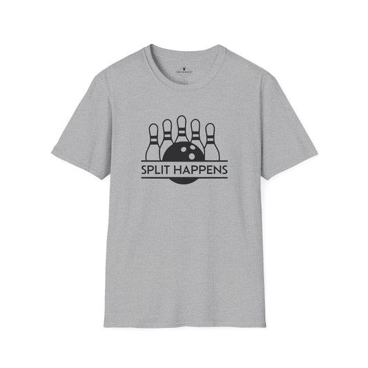 Split Happens Bowling Grey T-Shirt