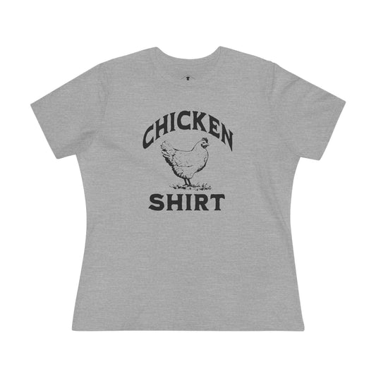 Chicken Shirt Grey Womens T-Shirt