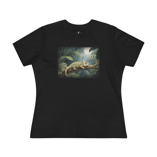 Chameleon Black Womens T-Shirt