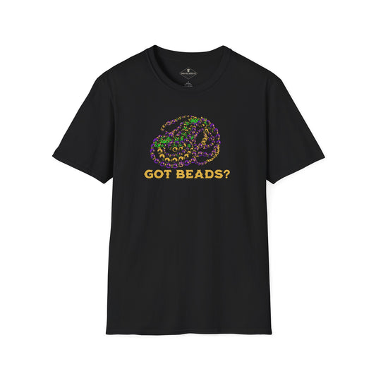 Mardi Gras Got Beads Black T-Shirt