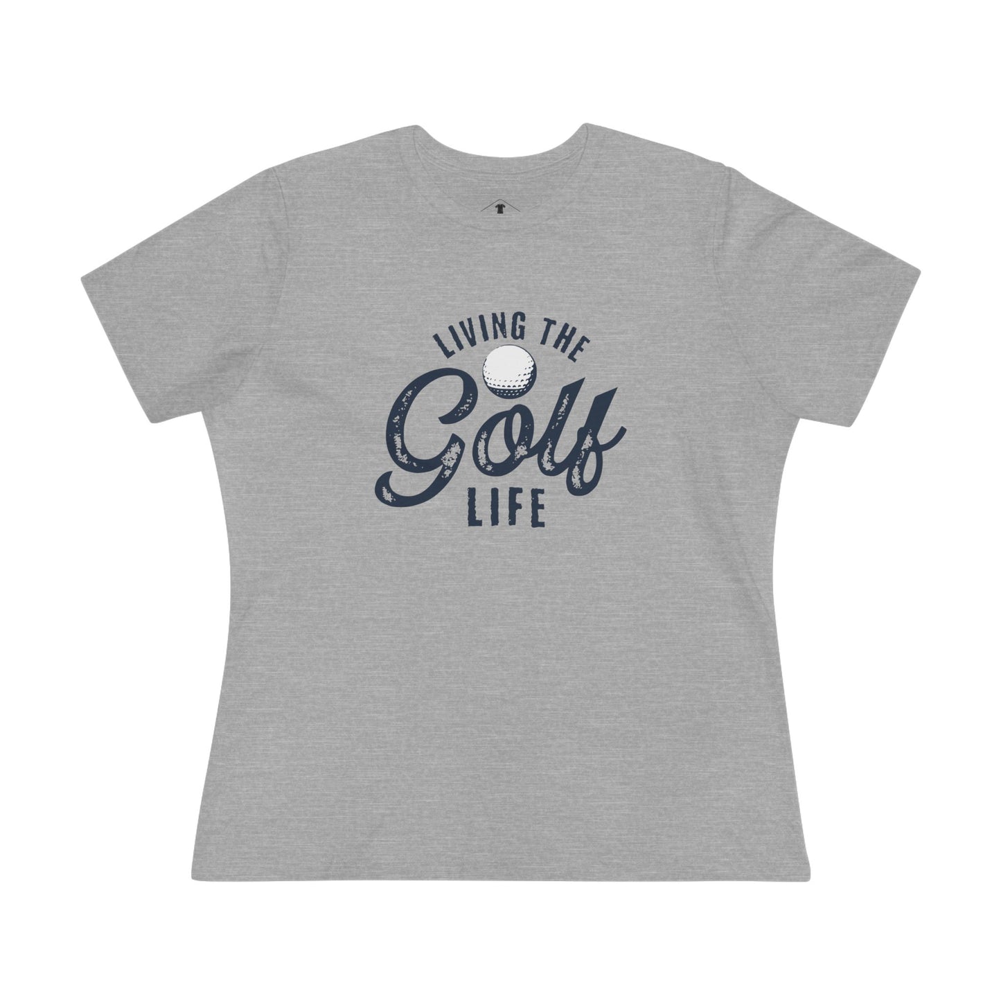 Living The Golf Life Grey Womens T-Shirt