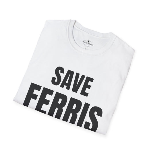 Save Ferris 1980's White T-Shirt
