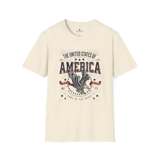 United States of America Eagle Natural T-Shirt