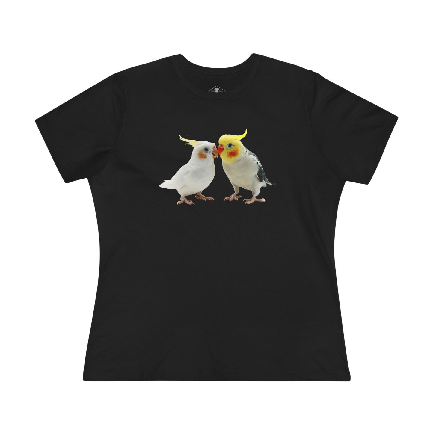 Cockatiels Black Womens T-Shirt