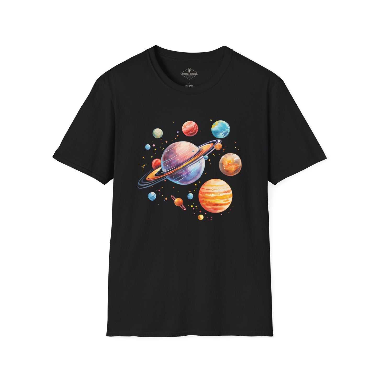 Planets Black T-Shirt