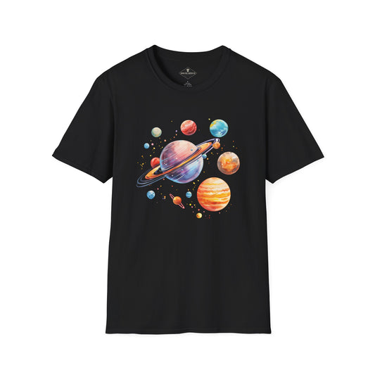 Planets Black T-Shirt