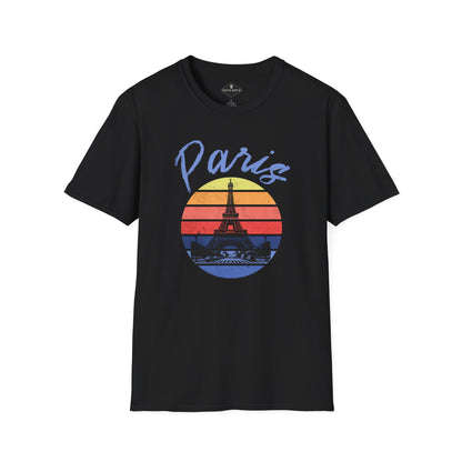 Paris France Black T-Shirt