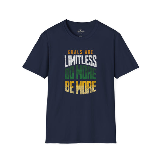 Goals Are Limitless Navy Blue T-Shirt