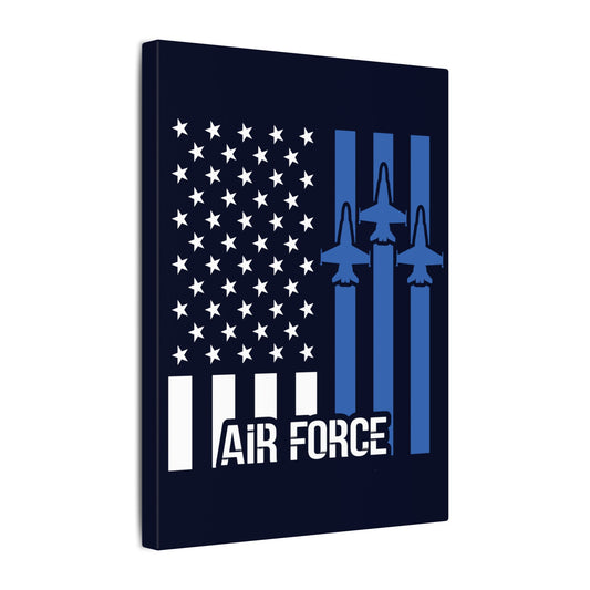US Air Force Flag Blue Wall Canvas