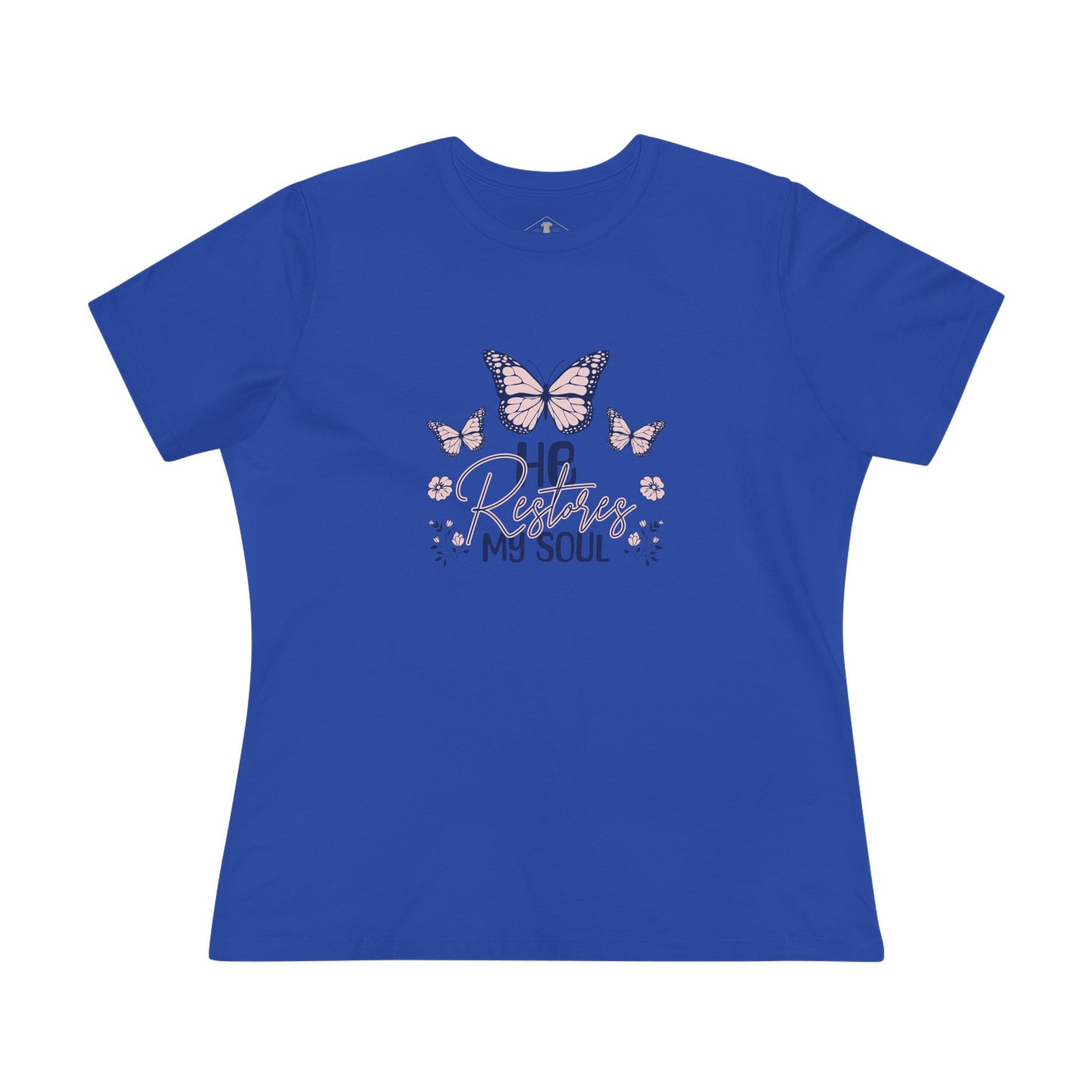 He Restores My Soul Royal Womens T-Shirt