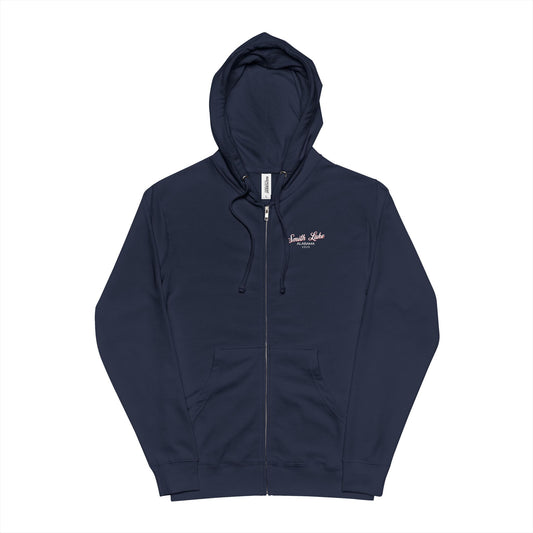 Smith Lake MLGA Tattered Flag Navy Zip Up Hoodie