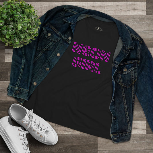 Neon Girl Black Womens T-Shirt