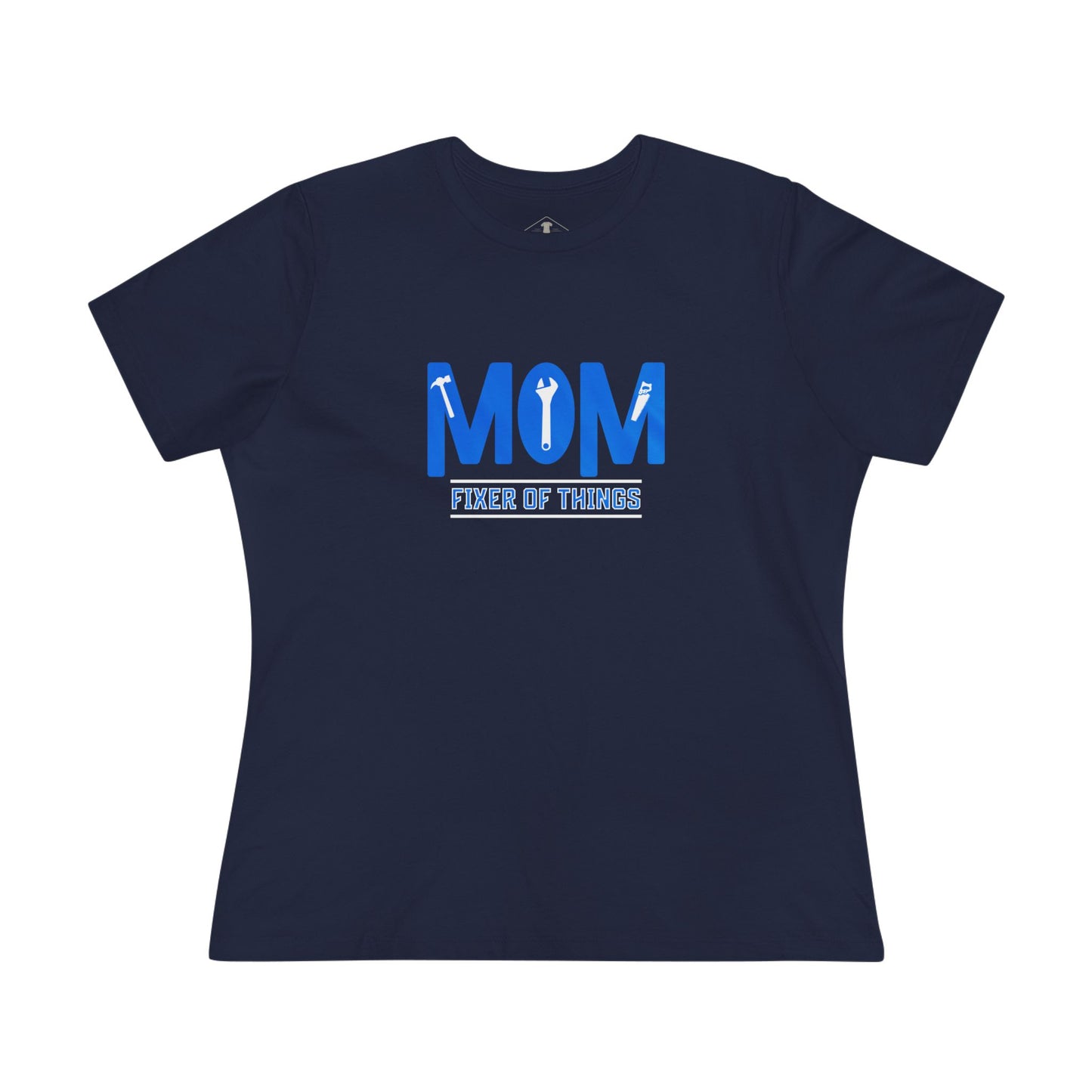Mom Fixer Of Things Navy Womens T-Shirt