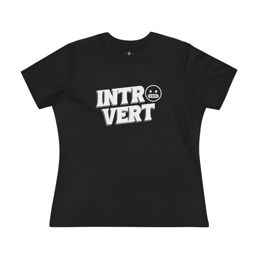Introvert Black Womens T-Shirt