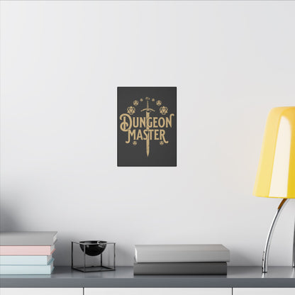 Dungeon Master Black Wall Canvas