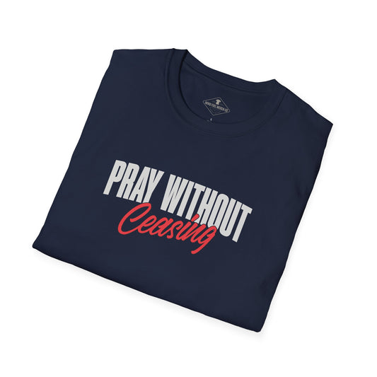Pray Without Ceasing Navy Blue T-Shirt