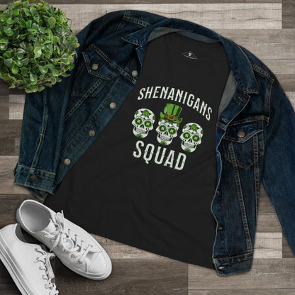 Shenanigans Squad Black Womens T-Shirt