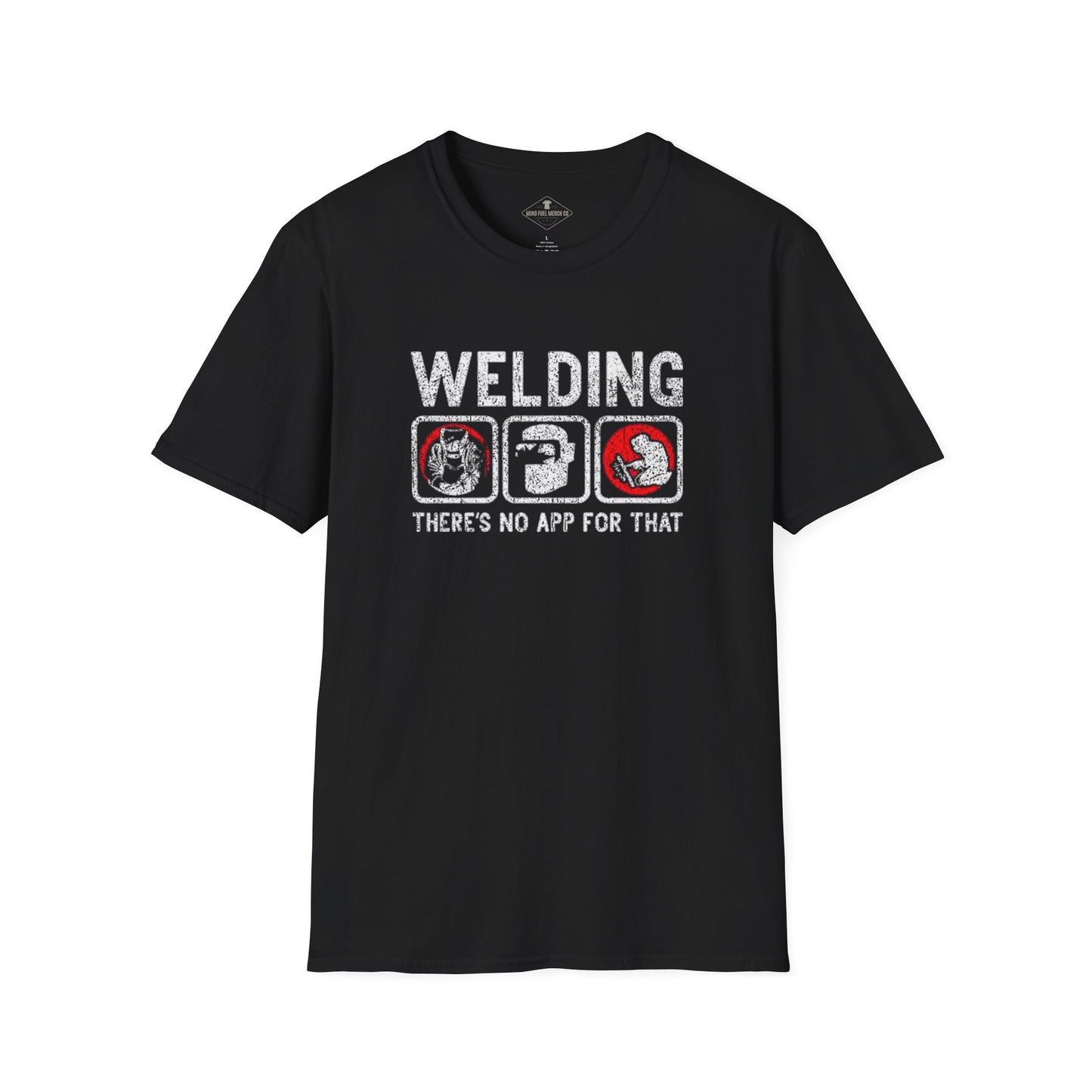 Welding There's No App Black T-Shirt