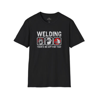 Welding There's No App Black T-Shirt