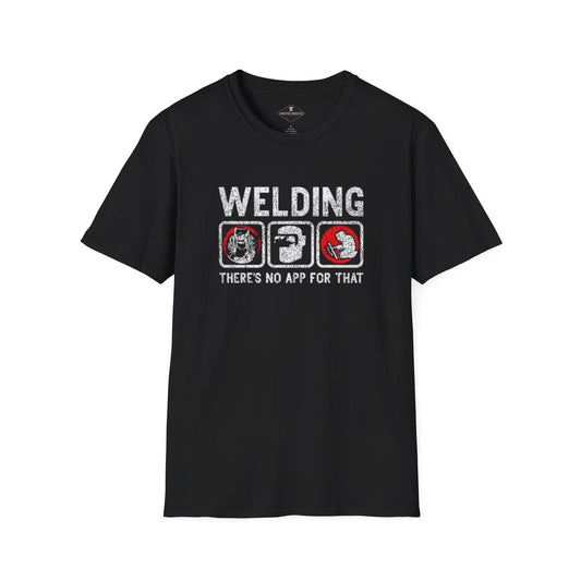 Welding There's No App Black T-Shirt