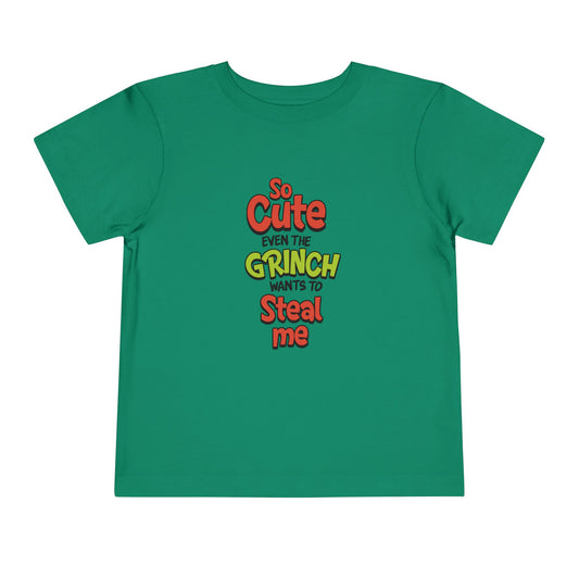 The Grinch Wants To Steal Me Green Toddler T-Shirt