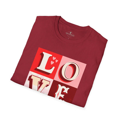 Love Blocks Maroon T-Shirt