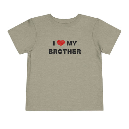 I Love My Brother Grey Toddler T-Shirt