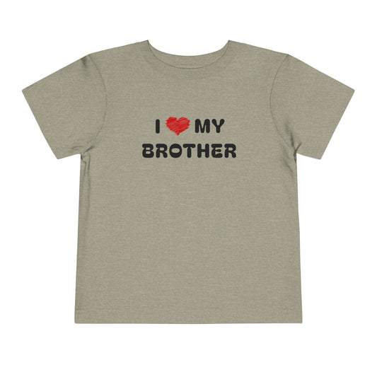 I Love My Brother Grey Toddler T-Shirt