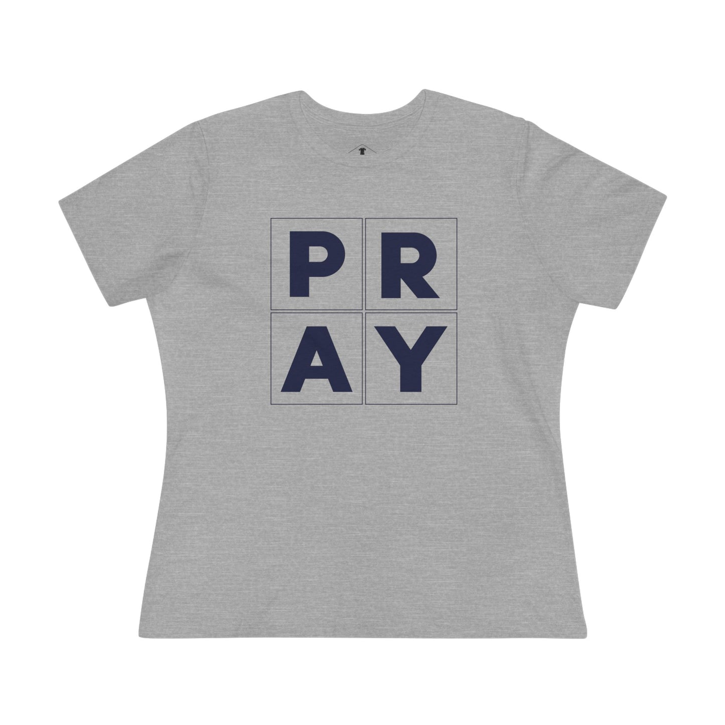 Pray Grey Womens T-Shirt