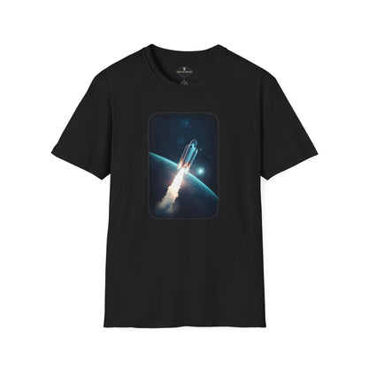 Rocket Ship Black T-Shirt
