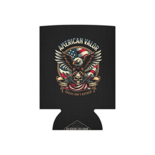 American Valor Black Koozie Can Cooler