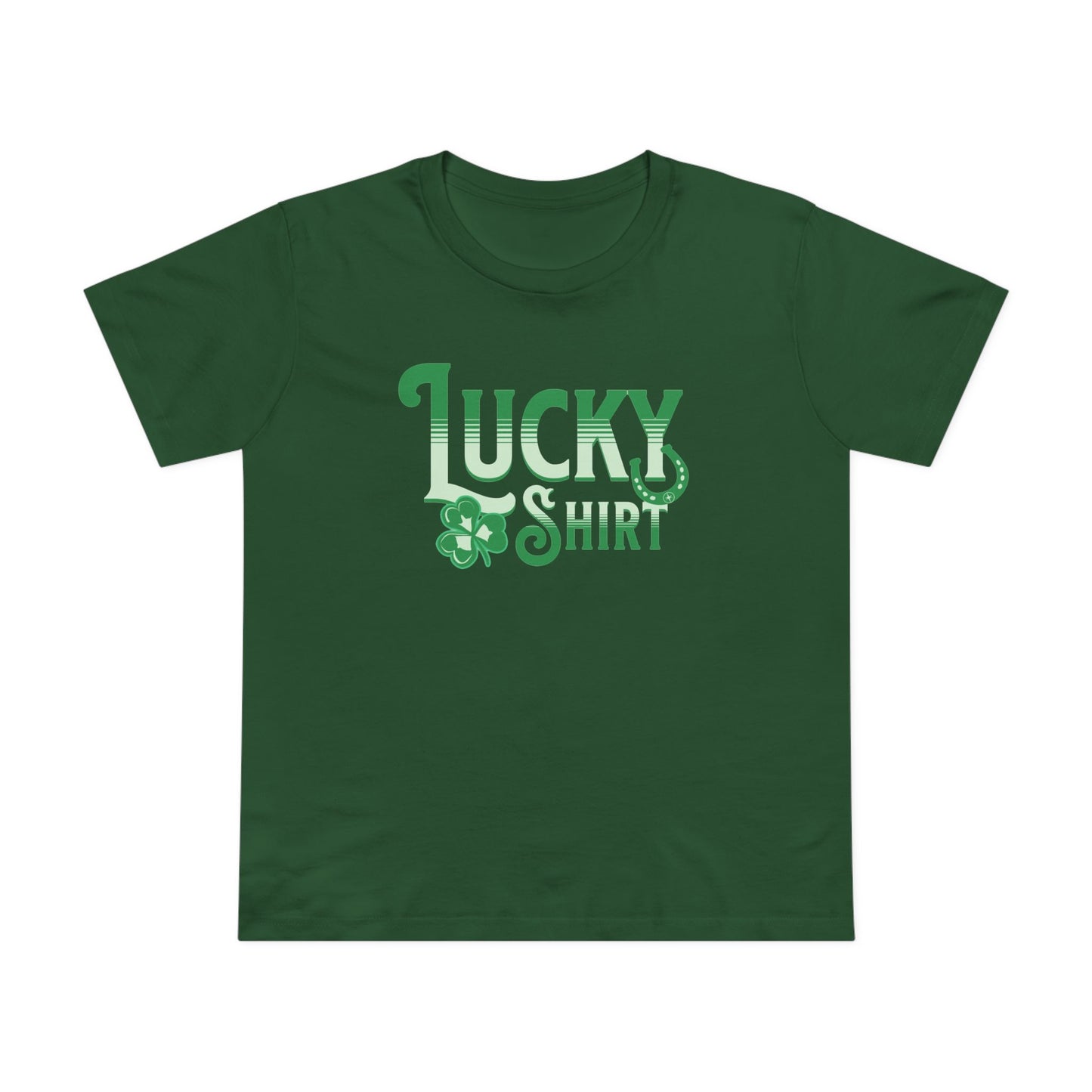 Lucky Shirt Green Womens T-Shirt
