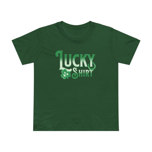 Lucky Shirt Green Womens T-Shirt
