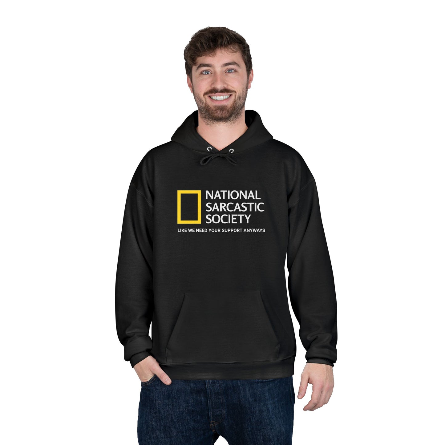 National Sarcastic Society Black Hoodie