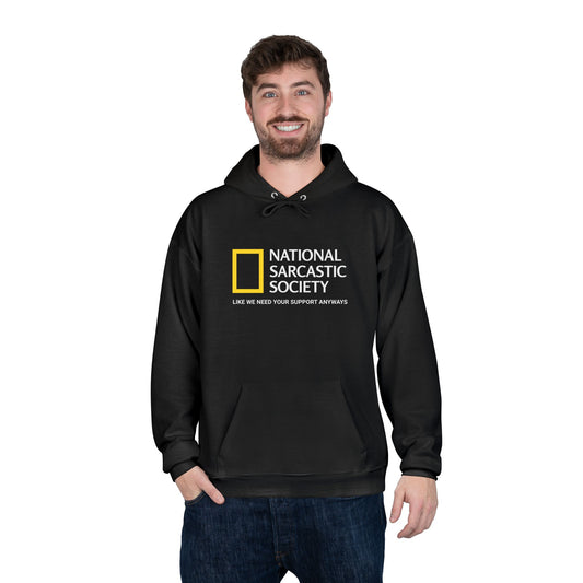 National Sarcastic Society Black Hoodie