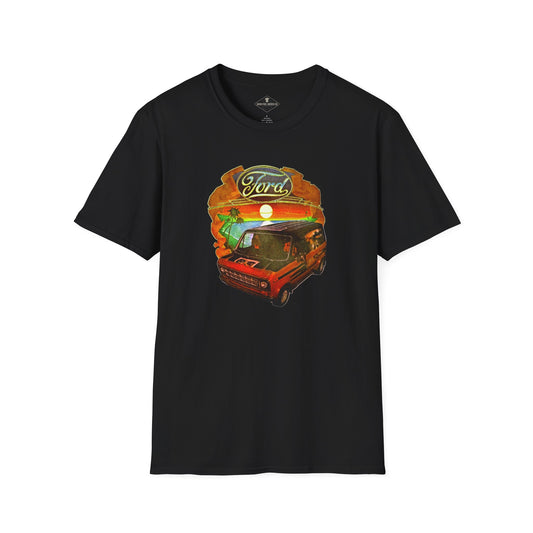 Vintage 1970's Ford Van Black T-Shirt