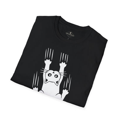 Falling Cat Black T-Shirt