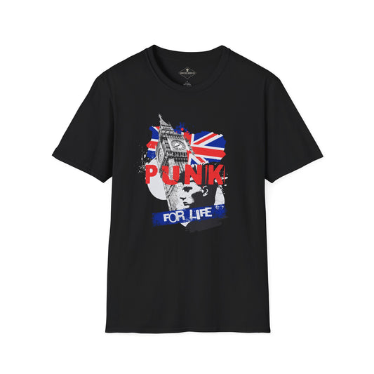 Punk For Life Black T-Shirt