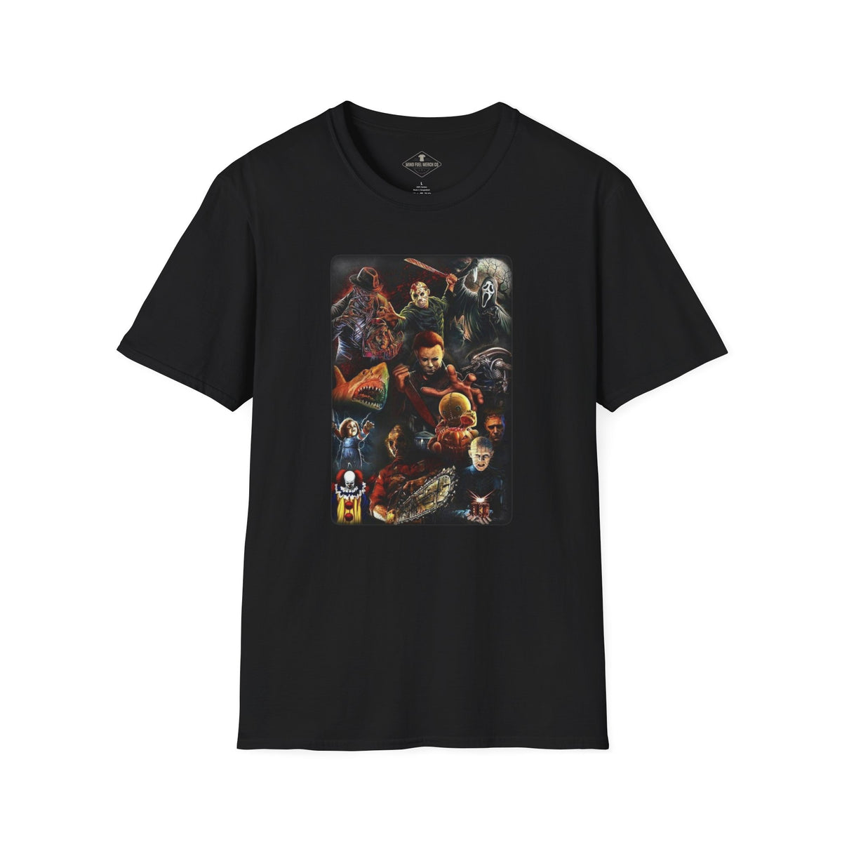 Horror Legends Halloween Black T-Shirt