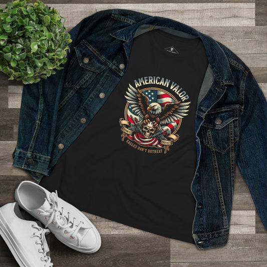 American Valor Black Womens T-Shirt