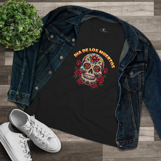 Dia De Los Muertos Black Womens T-Shirt